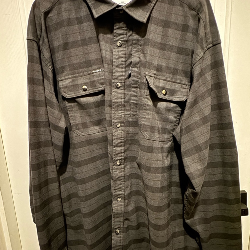 Black Plaid Flannel Shirt